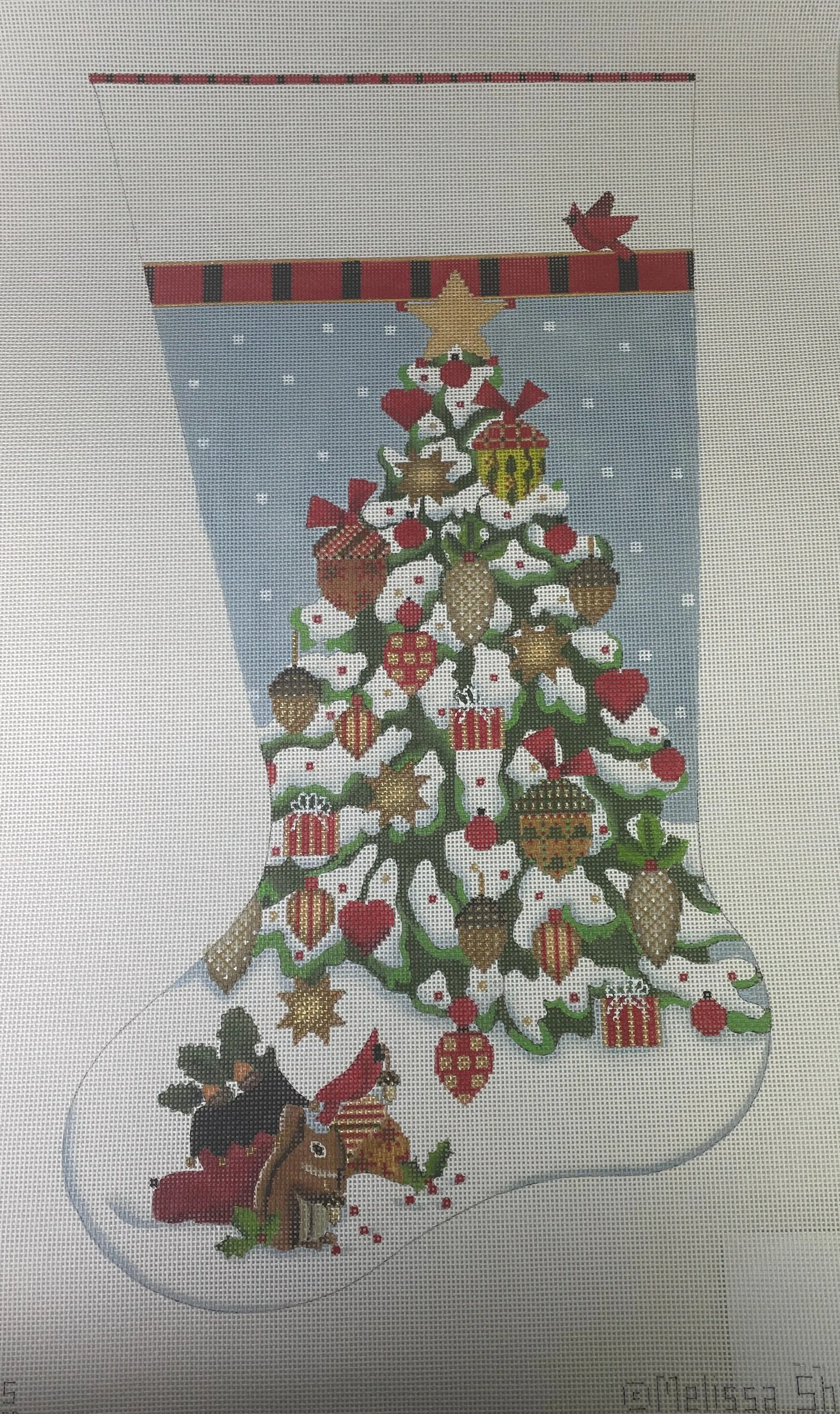 * Melissa Shirley 2045 Acorn Tree Stocking- 13m