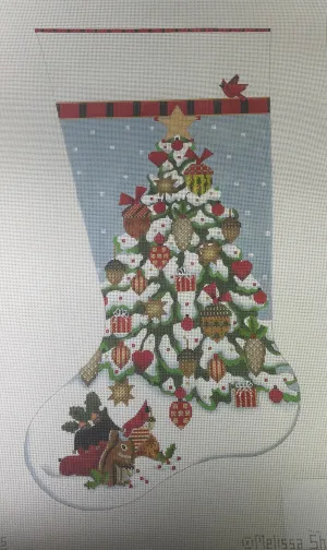 * Melissa Shirley 2045 Acorn Tree Stocking- 13m