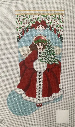 * Melissa Shirley 2055 Snowy Red Sock Stocking- 13m