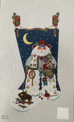 * Melissa Shirley 205S Cowboy Santa Stocking- 13m