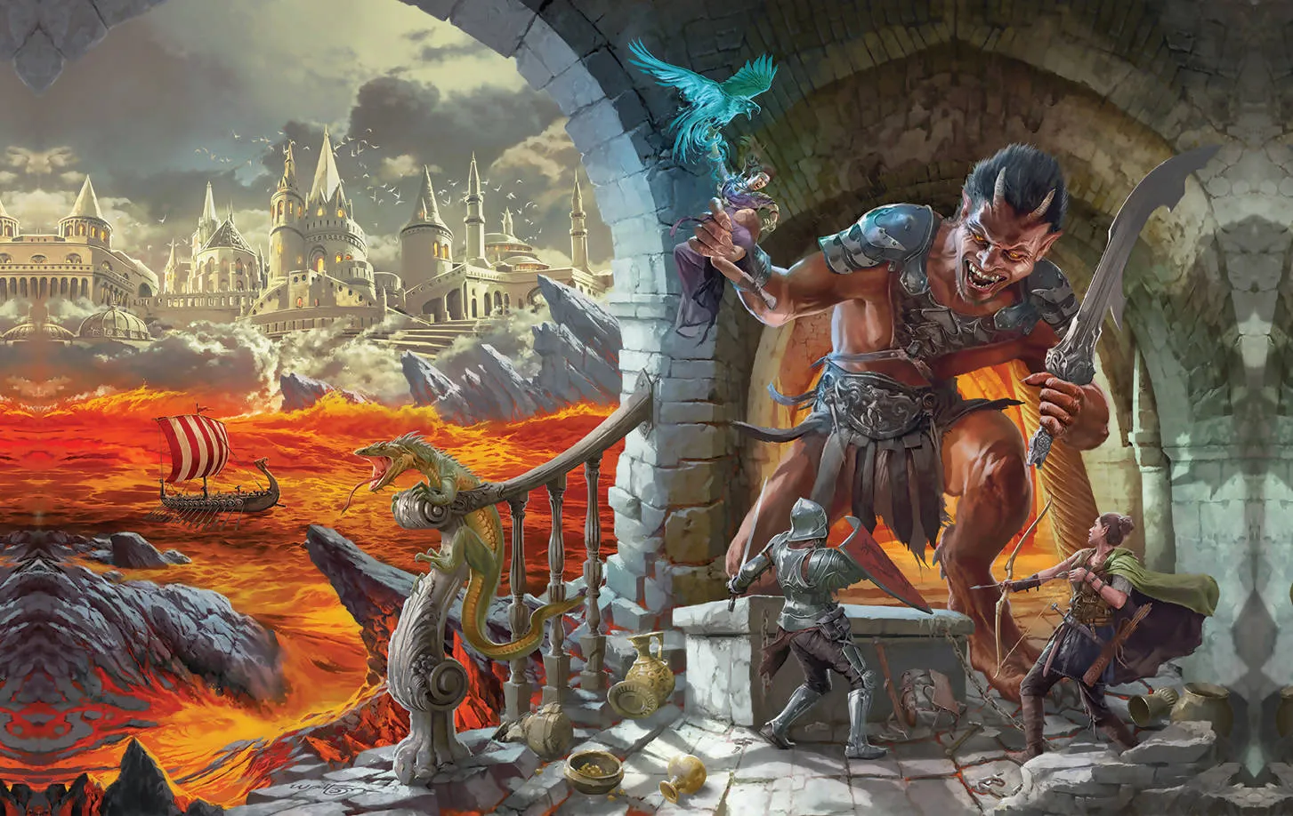 02 Castles & Crusades Castle Keepers Guide Tribute Cover Art Canvas Print