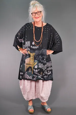1255 Art Tunic Magpie Black-P