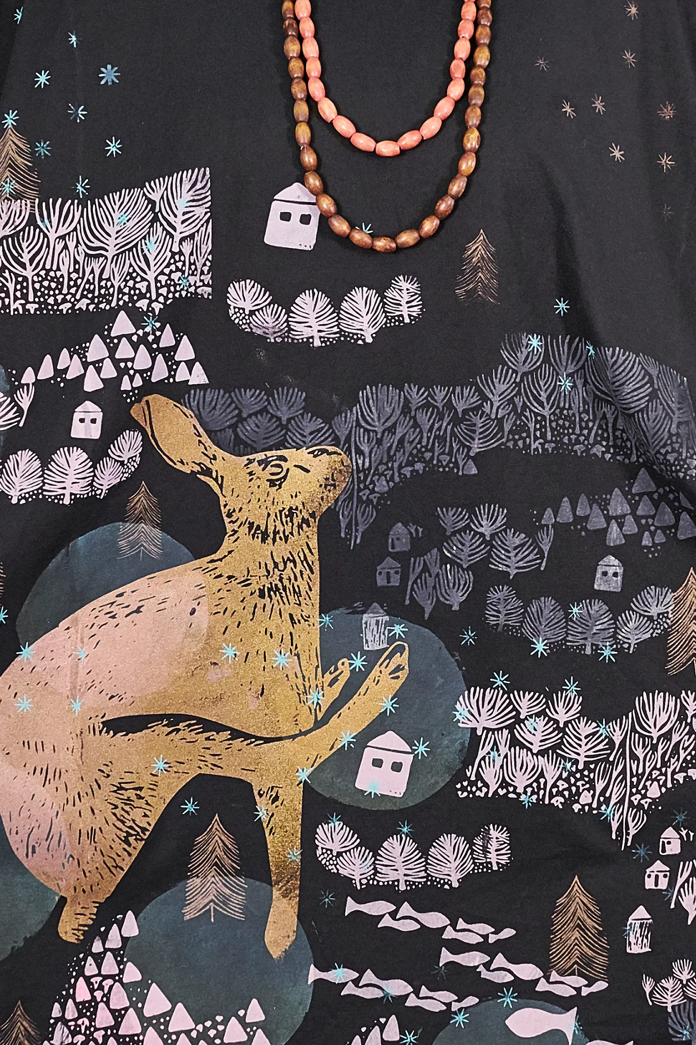 1255 Art Tunic Magpie Black-P