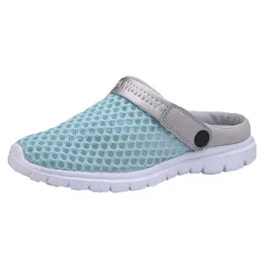 2018 Summer Shoes Fashion Women mesh cloth Slippers Female Hollow Out Flats Women Rubber Sandals Flat Shoes
