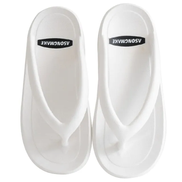 2020 Summer Slippers Man Women Casual Massage Durable Flip Flops Beach Sandals Female Wedge Shoes Striped Lady Room Slippers