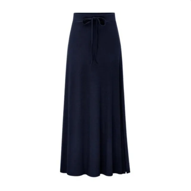 2020 Women Office Skirt Spring autumn Pleated Long Skirt Ladies High Waist Elegant Long Skir Party Club Skirt