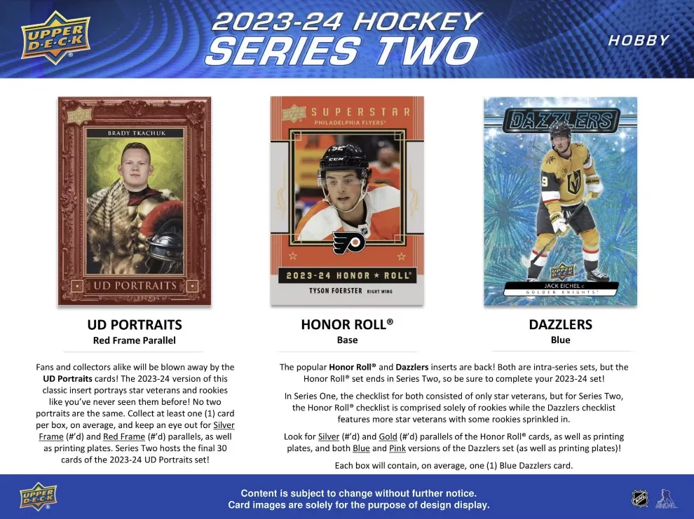 2023-24 Upper Deck Series 2 Hockey Hobby