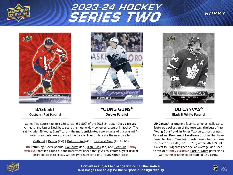 2023-24 Upper Deck Series 2 Hockey Hobby