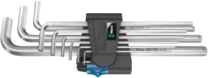 950/9 L Hex-Plus HF 1 L-key set, metric, chrome-plated, with holding function