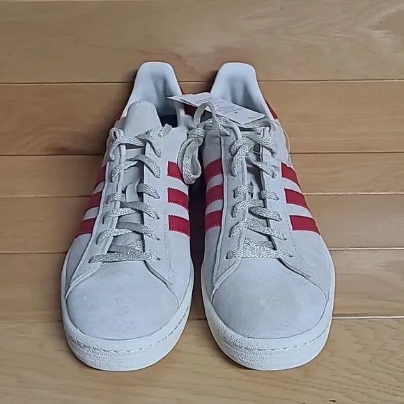 Adidas Originals Campus 80s Low Mens Casual Shoes White Red GY4580