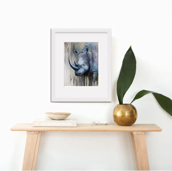 African Animal Canvas Prints”Blue Ghost” Canvas Wall Art