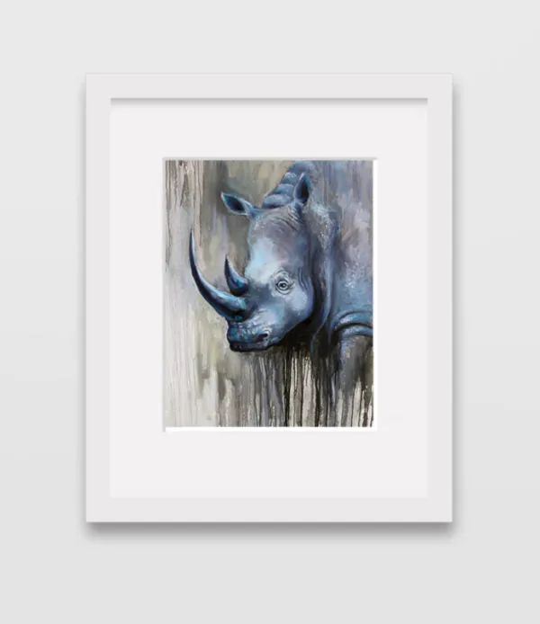 African Animal Canvas Prints”Blue Ghost” Canvas Wall Art