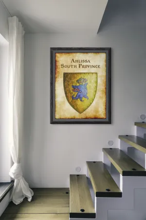 Ahlissa - South Province Heraldry of Greyhawk Anna Meyer Cartography Canvas Art Print