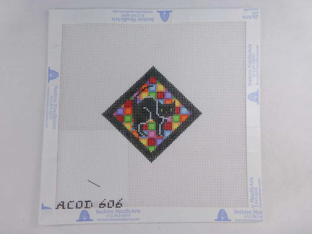 All About Stitching 606 Halloween Black Cat