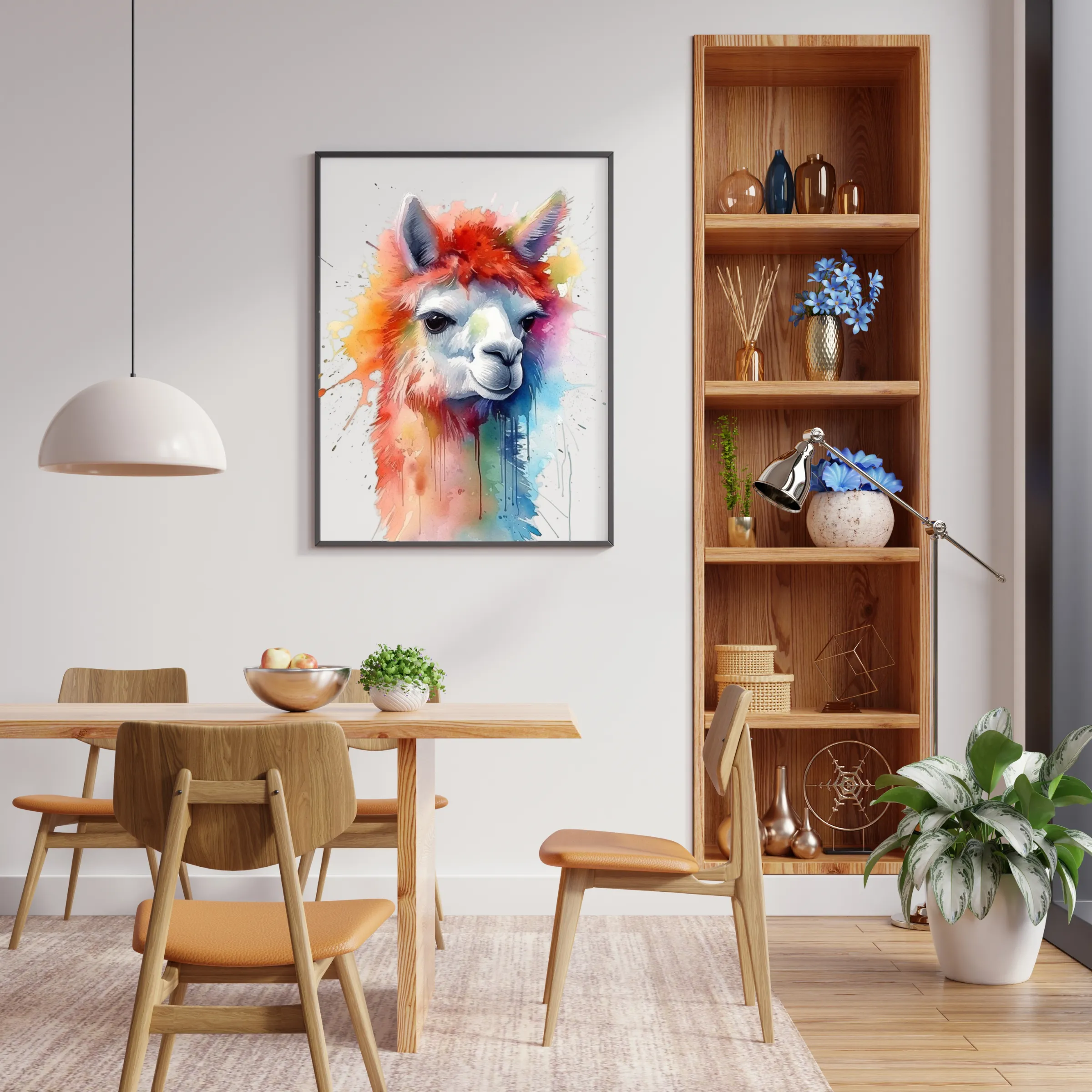 Alpaca Canvas Art Printable Digital Art (36x36) ALP005
