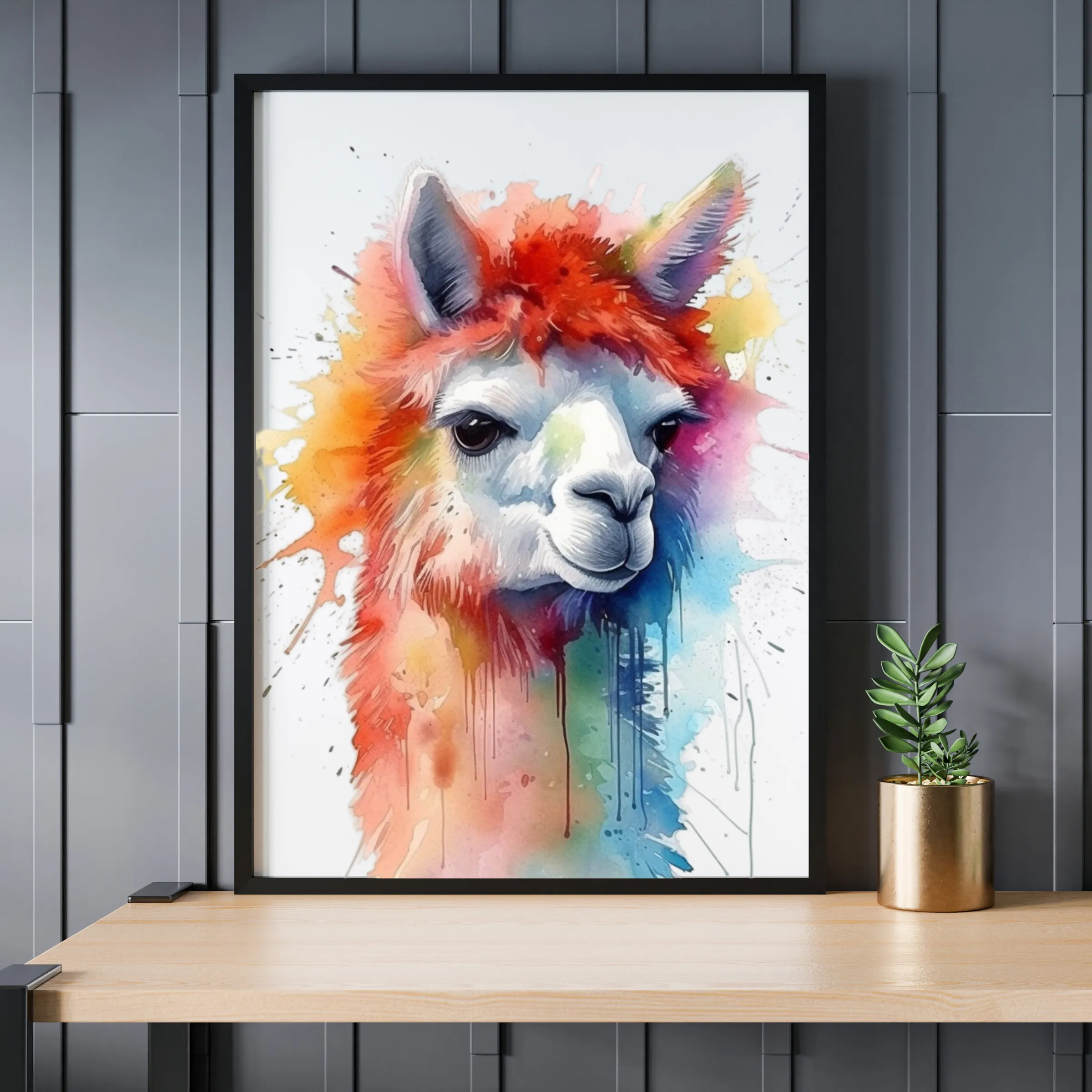 Alpaca Canvas Art Printable Digital Art (36x36) ALP005