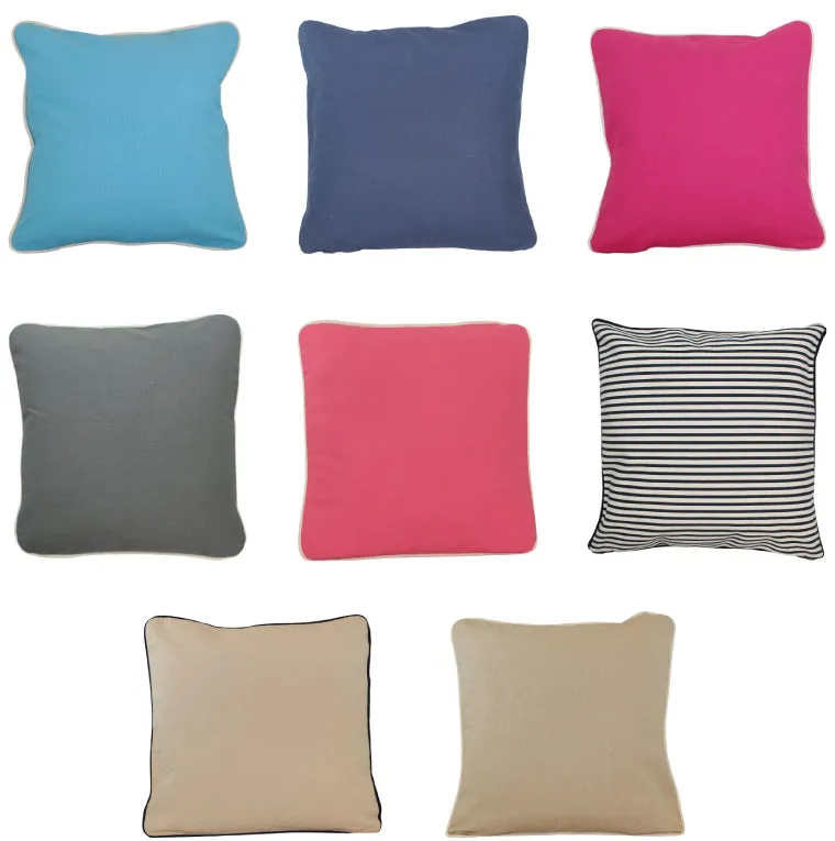 Applique Monogrammed Canvas Pillow