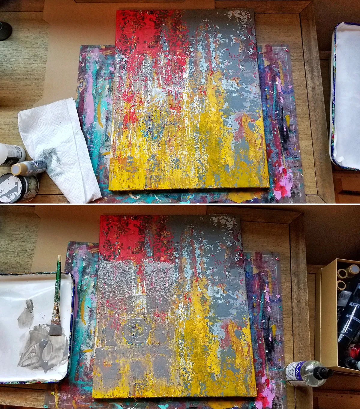 As Our Lady Burns Original Canvas