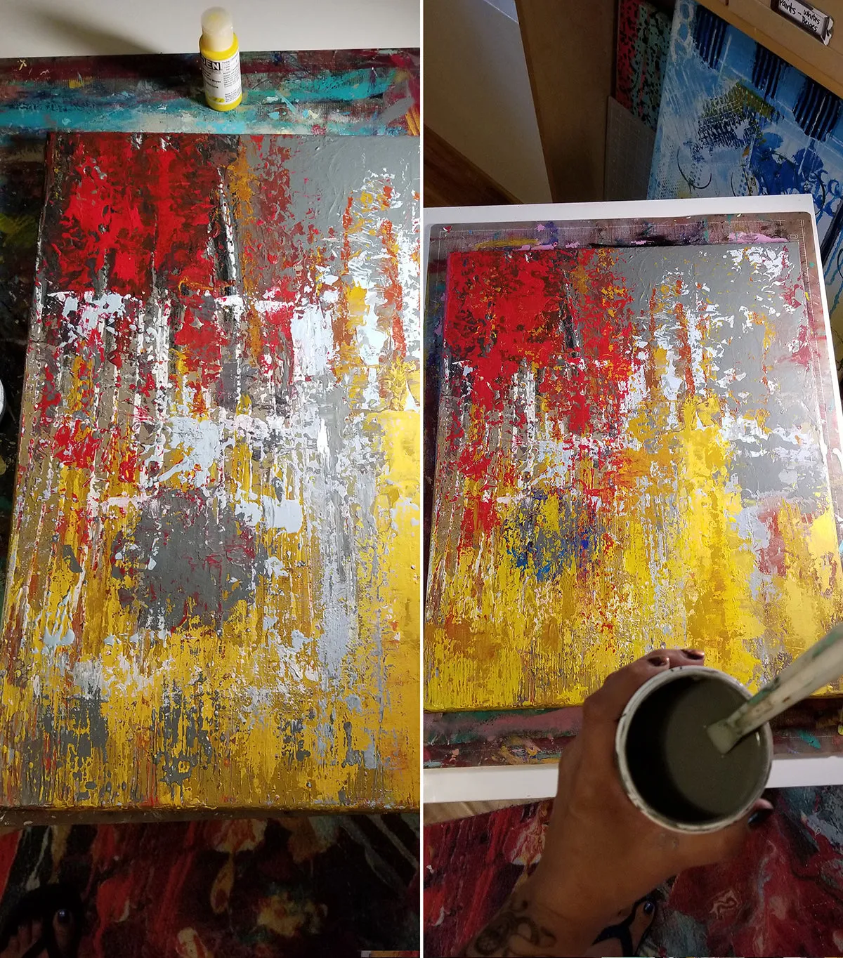 As Our Lady Burns Original Canvas