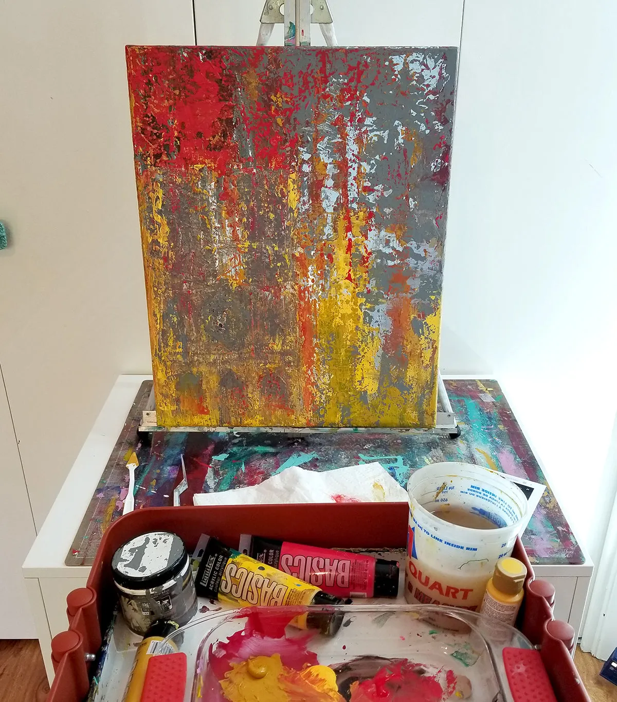 As Our Lady Burns Original Canvas