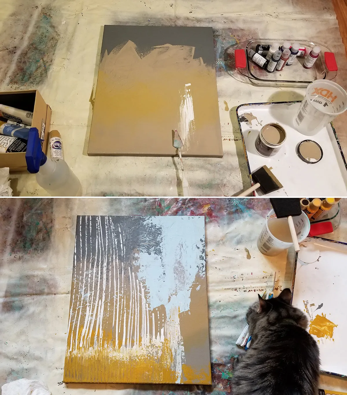 As Our Lady Burns Original Canvas