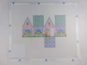 Associated Talents HH101 Easter Cottage Blue Lattice