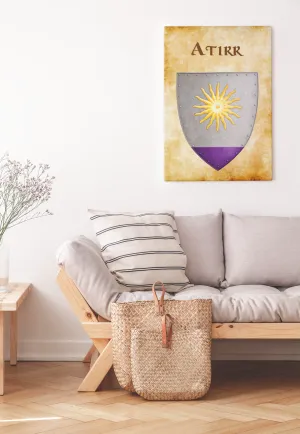 Atirr Heraldry of Greyhawk Anna Meyer Cartography Canvas Art Print