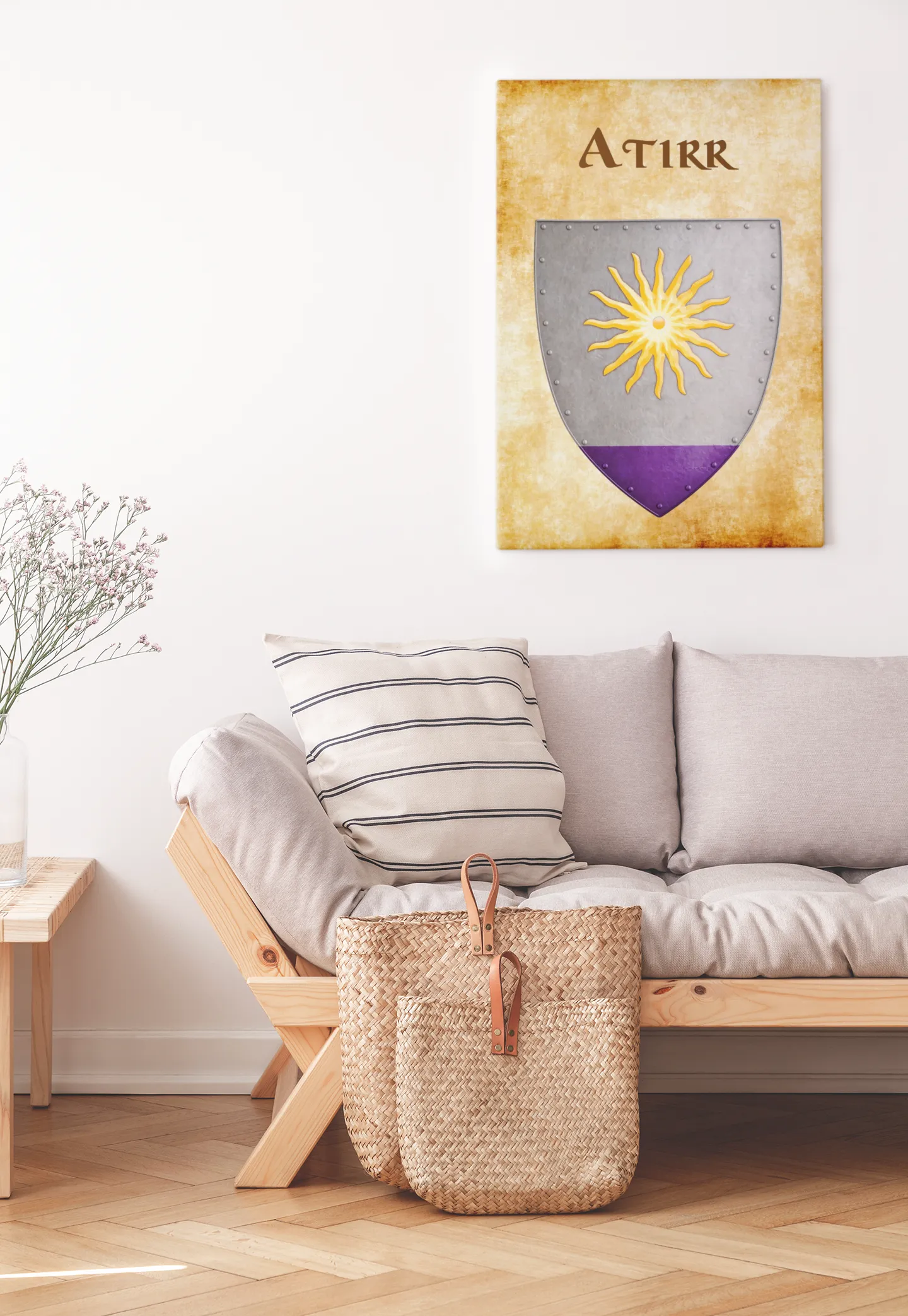 Atirr Heraldry of Greyhawk Anna Meyer Cartography Canvas Art Print