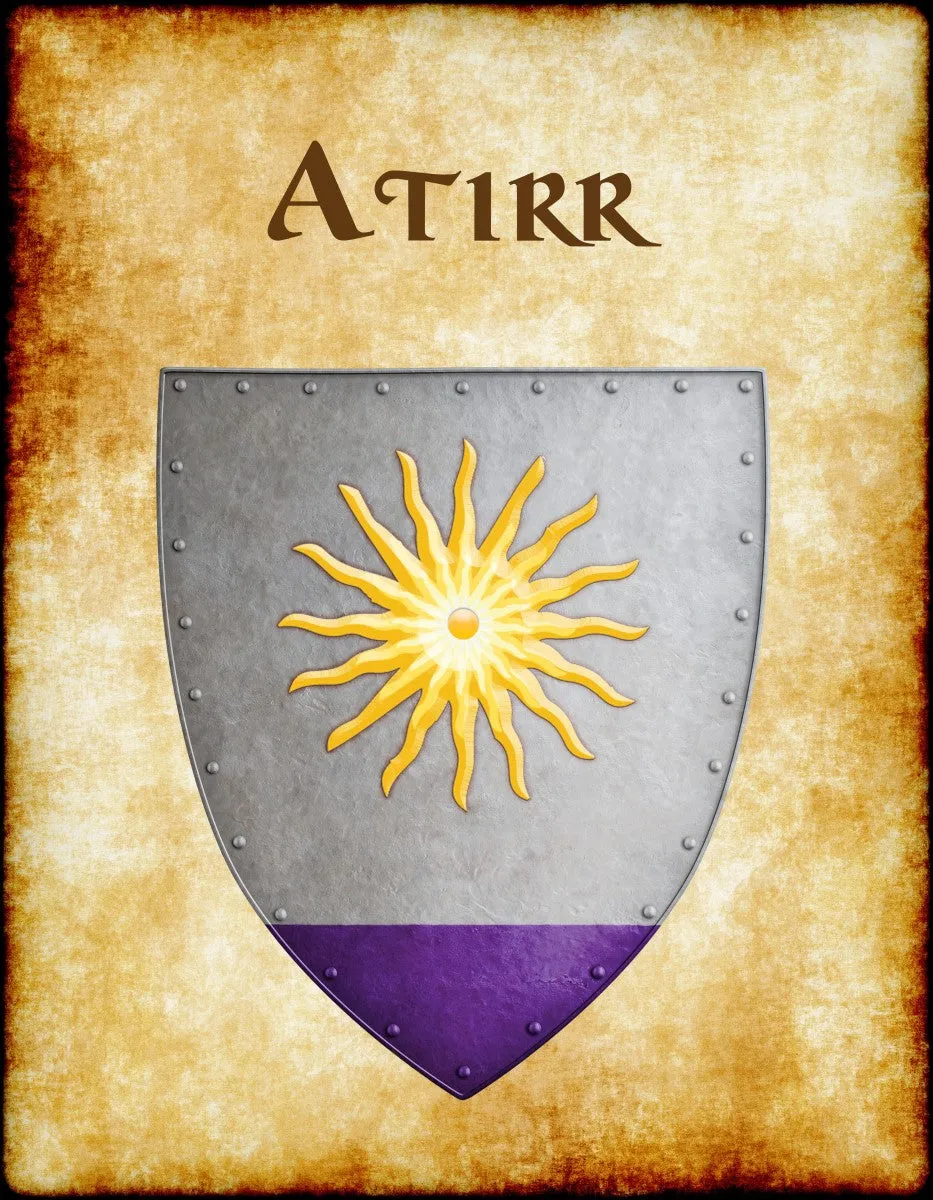 Atirr Heraldry of Greyhawk Anna Meyer Cartography Canvas Art Print