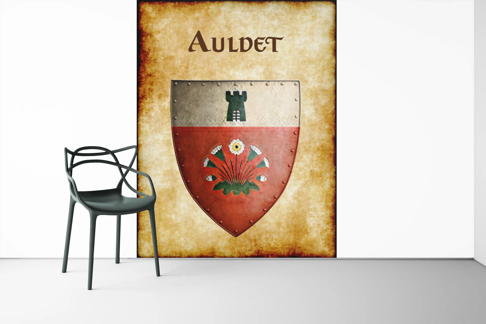 Auldet Heraldry of Greyhawk Anna Meyer Cartography Canvas Art Print
