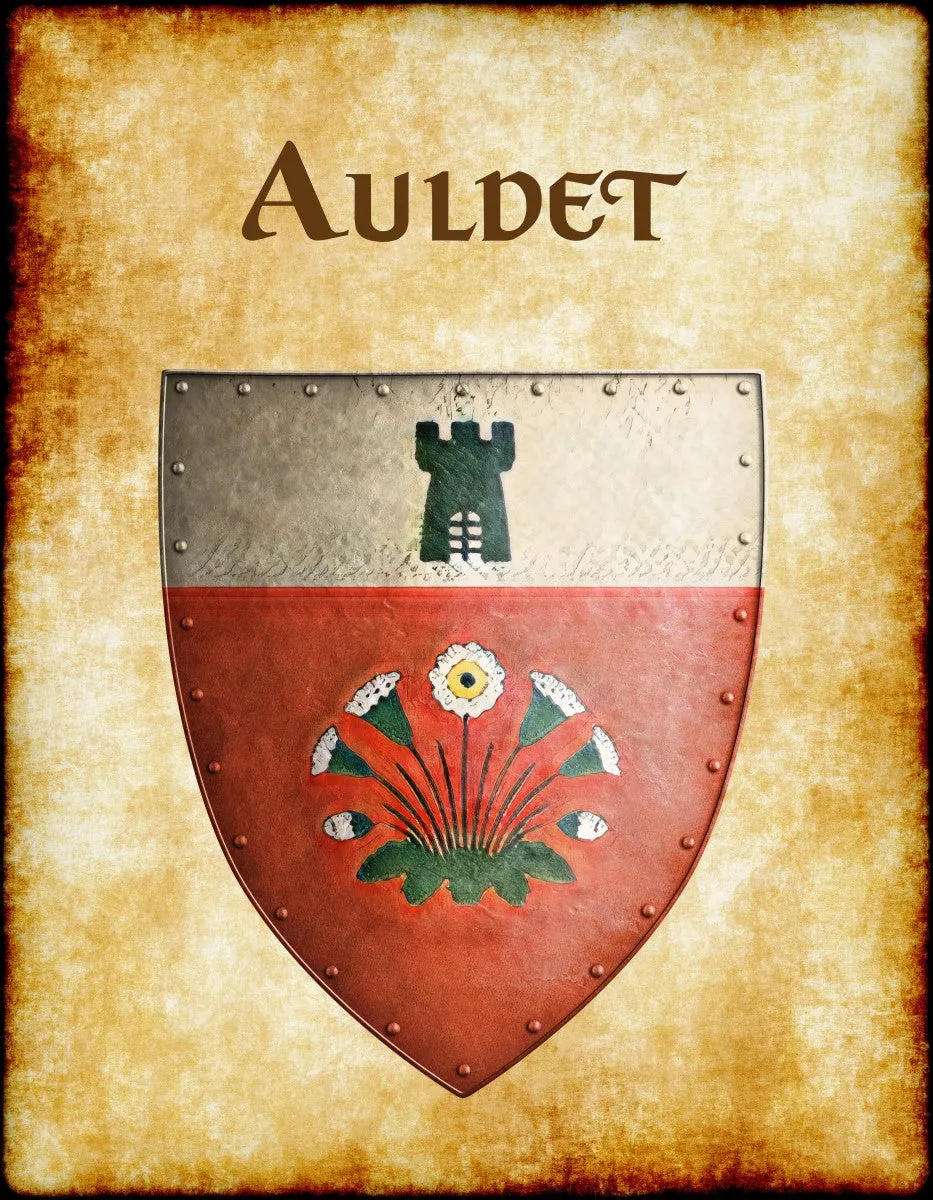 Auldet Heraldry of Greyhawk Anna Meyer Cartography Canvas Art Print