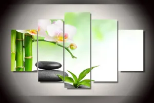 Bamboo Rocks Canvas