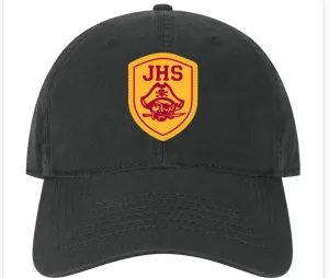 Baseball Hat - Black felt embroidered patch
