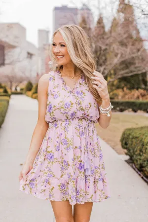 Be Divine Ruffled Mini Dress- Lilac