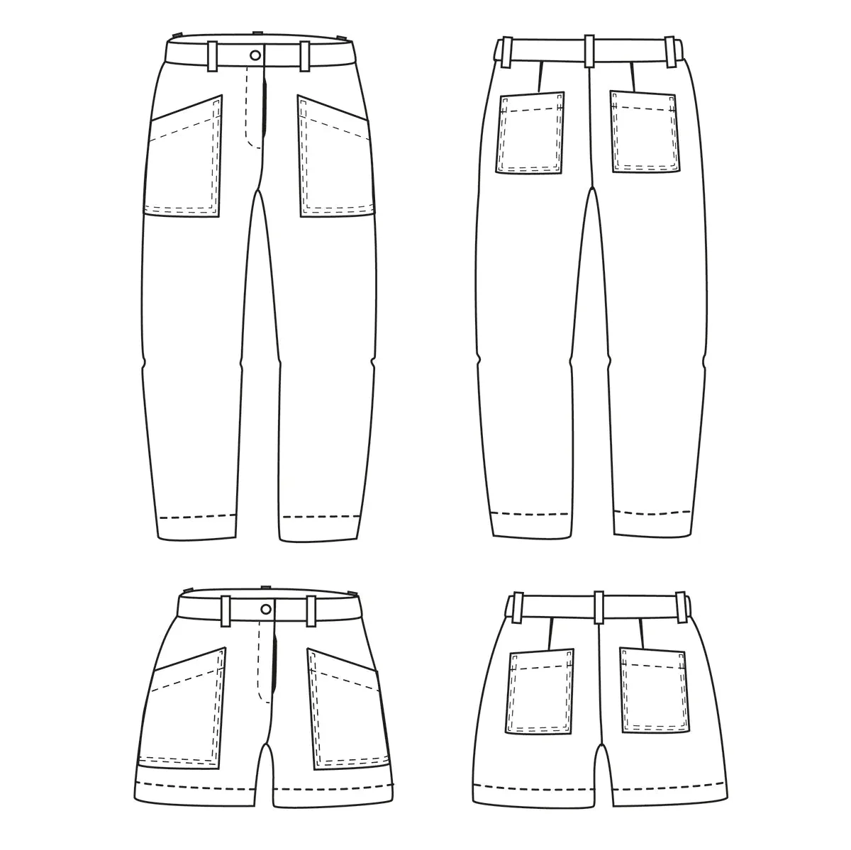 BERLIN Pantalon et Short - Patron de couture - IKATEE