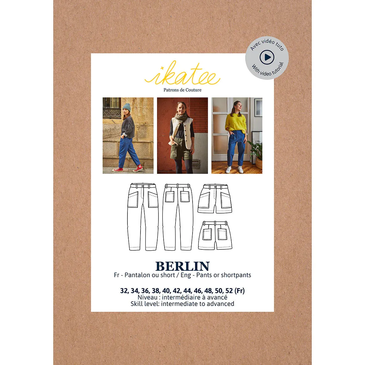 BERLIN Pantalon et Short - Patron de couture - IKATEE
