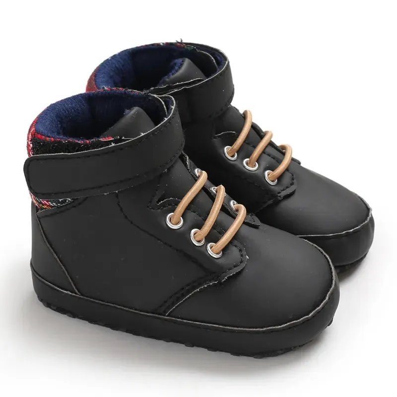 Black Fashion Newborn Casual Cloth Shoes Boys And Girls