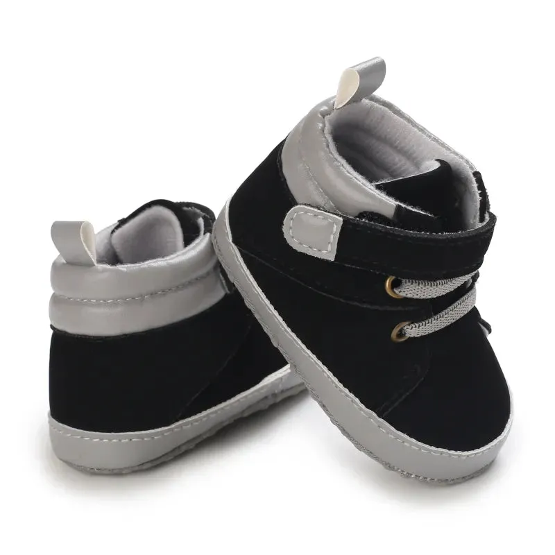 Black Fashion Newborn Casual Cloth Shoes Boys And Girls