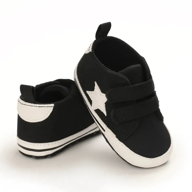 Black Fashion Newborn Casual Cloth Shoes Boys And Girls
