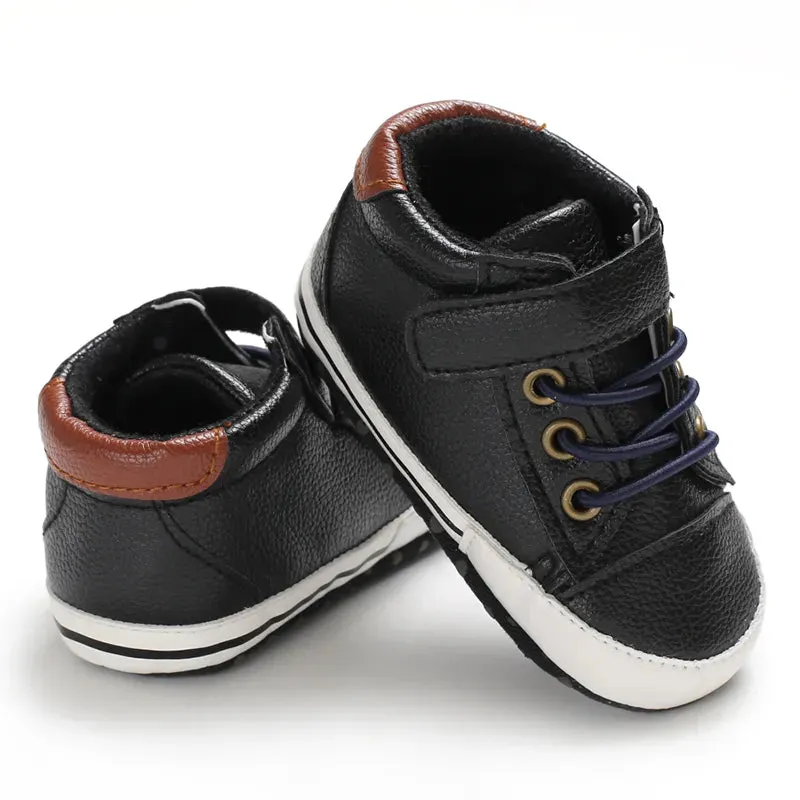 Black Fashion Newborn Casual Cloth Shoes Boys And Girls