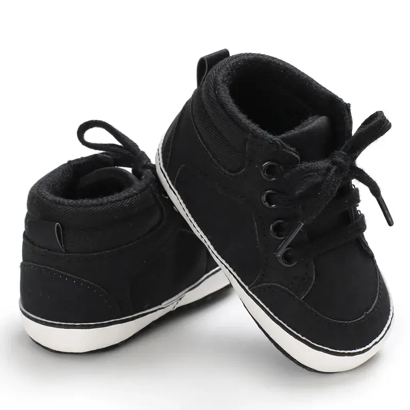 Black Fashion Newborn Casual Cloth Shoes Boys And Girls
