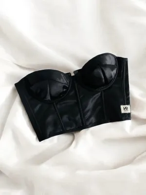 black Silk corset