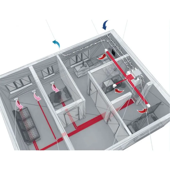 Blauberg EC-SB-250-AK3 Komfort 3-Bed Flat or Apartment, Complete Vertical MVHR Heat Recovery Ventilation Kit