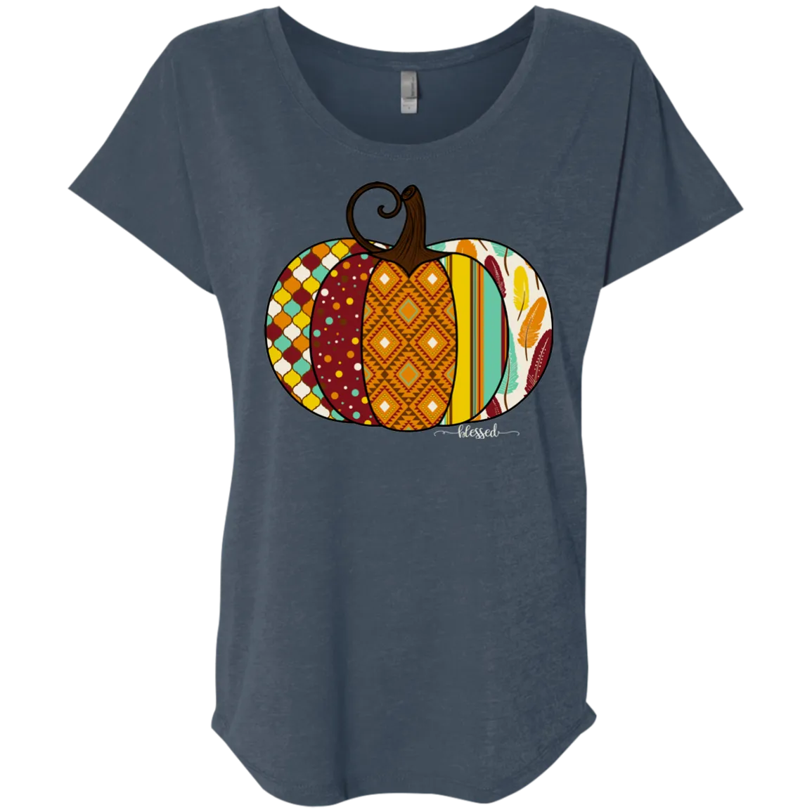 Blessed Pumpkin Bella Canvas Dolman Sleeve Shirt – Fall Christian Tee