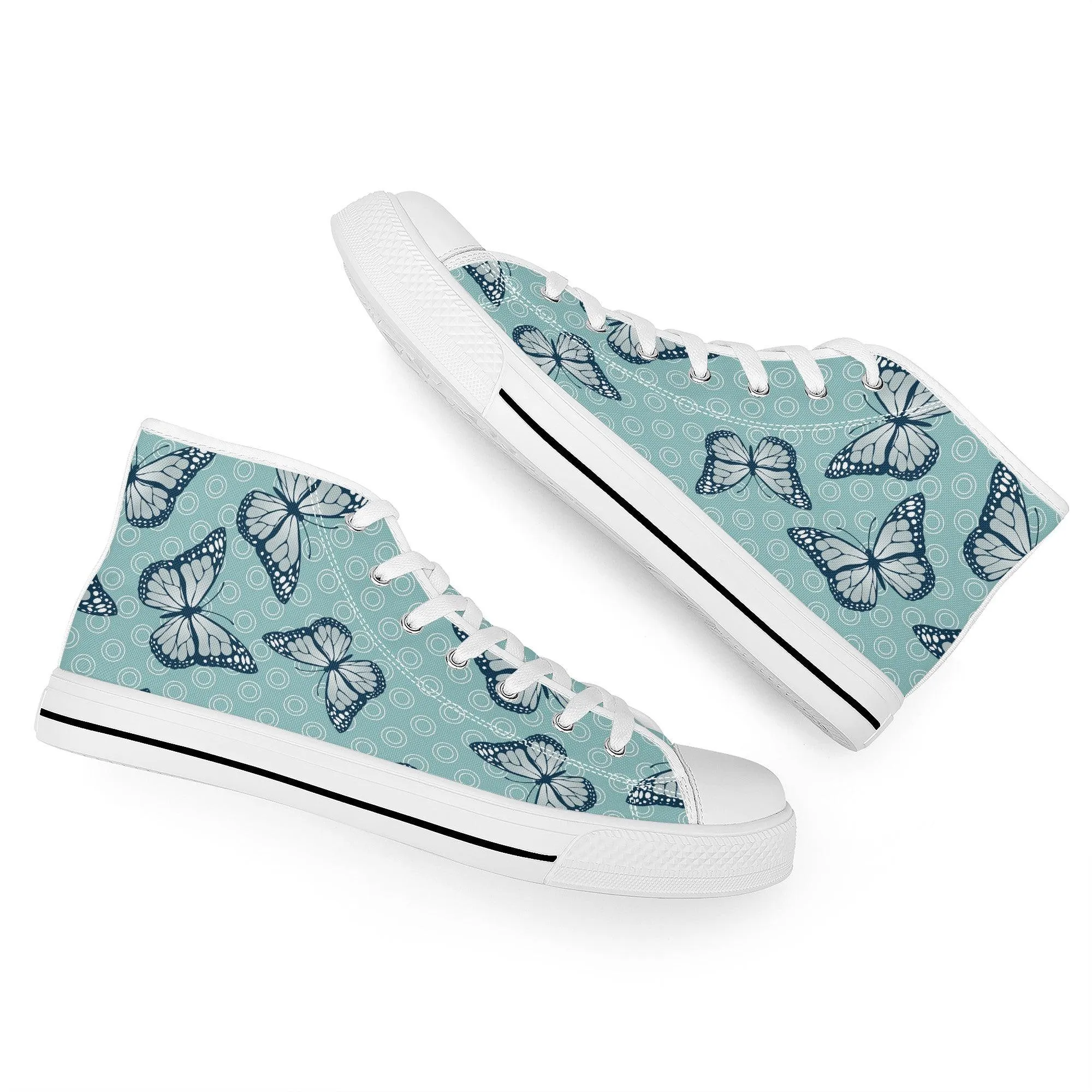 Blue Butterfly Eisen High Tops