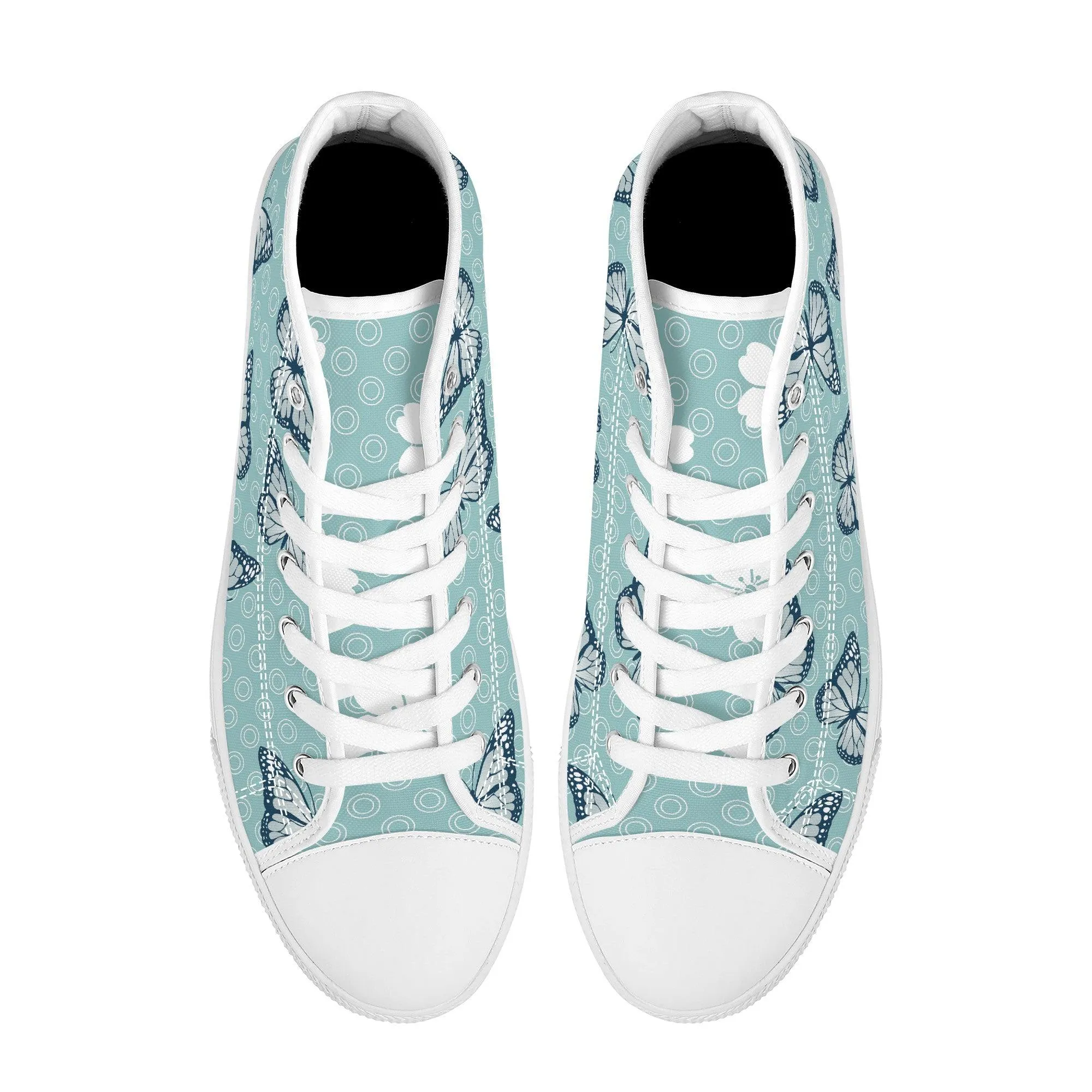 Blue Butterfly Eisen High Tops