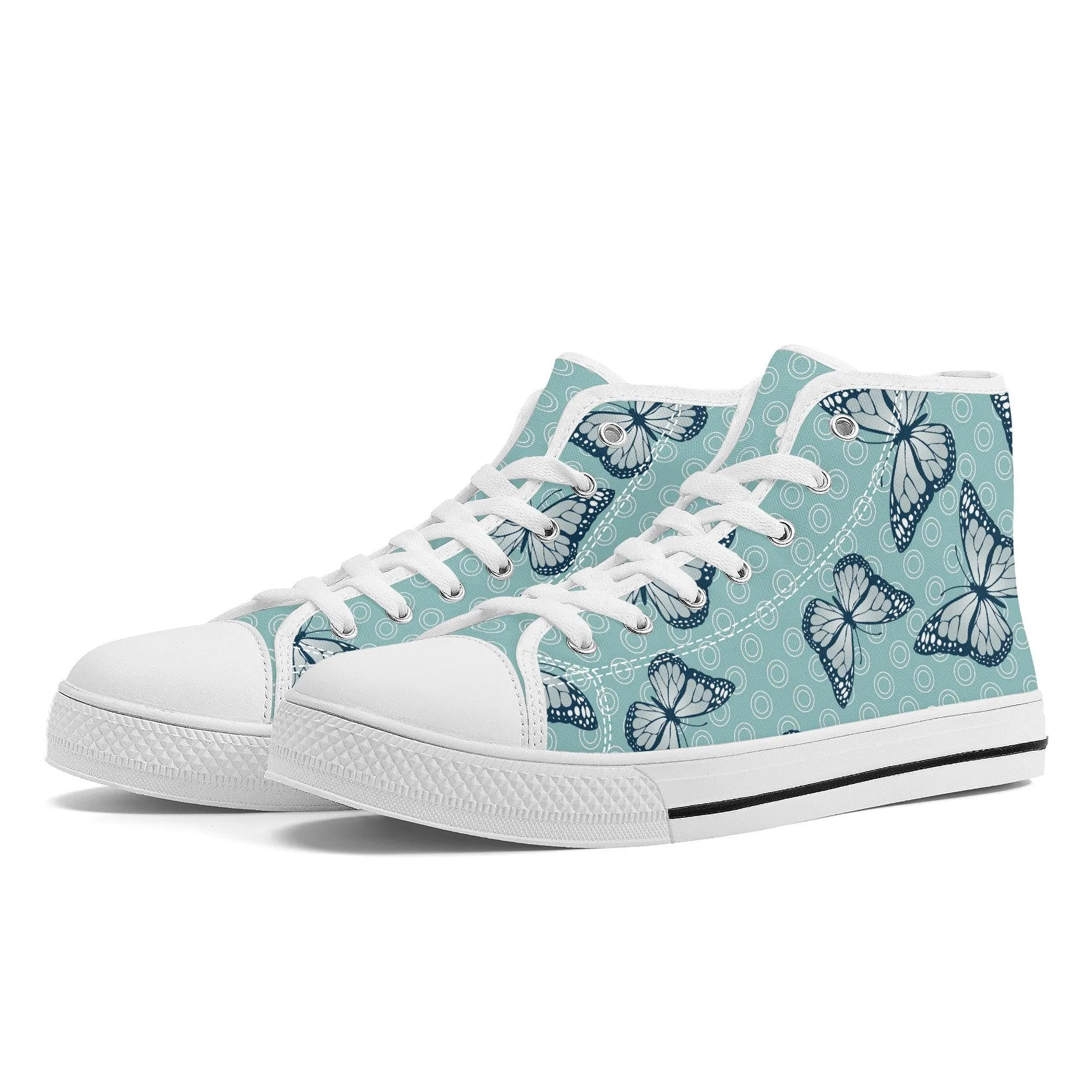 Blue Butterfly Eisen High Tops