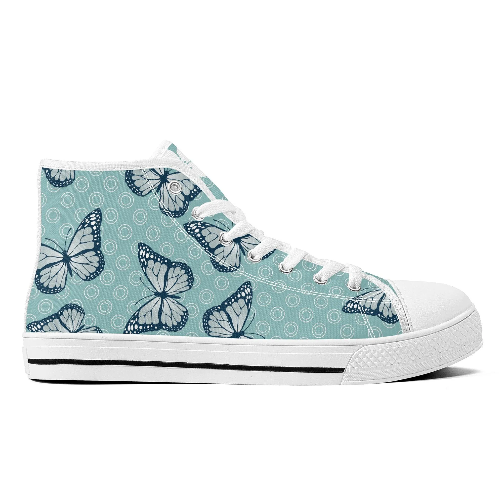 Blue Butterfly Eisen High Tops