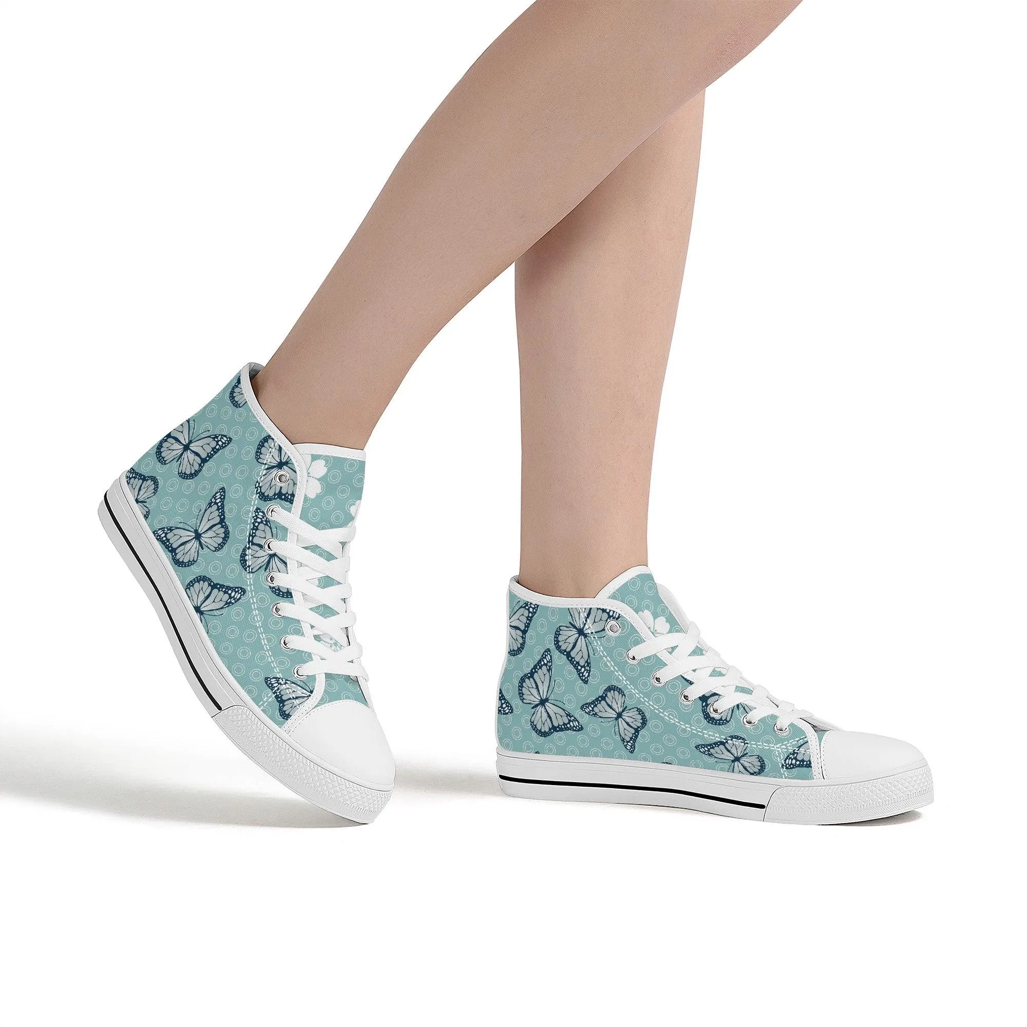 Blue Butterfly Eisen High Tops