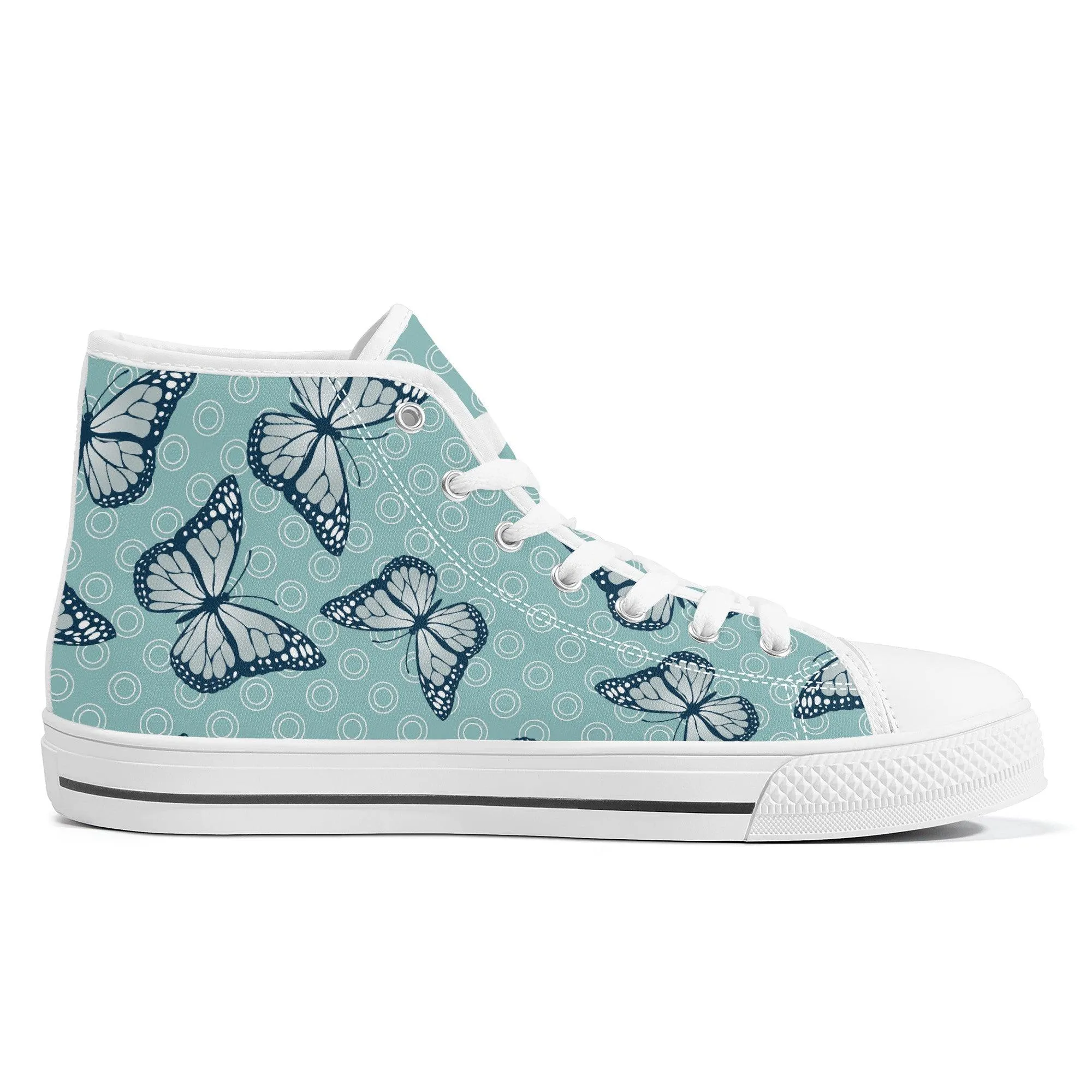 Blue Butterfly Eisen High Tops
